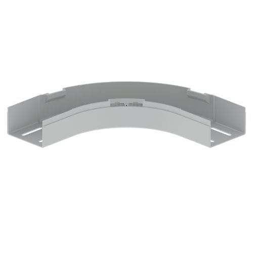 UNEX - 66 Flachbogen 90° grau RAL7035 60x100 U23X