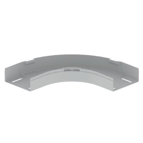 UNEX - 66 Flachbogen 90° grau RAL7035 60x150 U23X