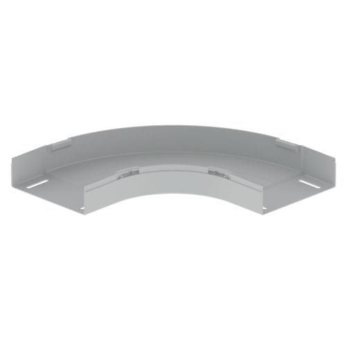 UNEX - 66 Flachbogen 90° grau RAL7035 60X200 U23X
