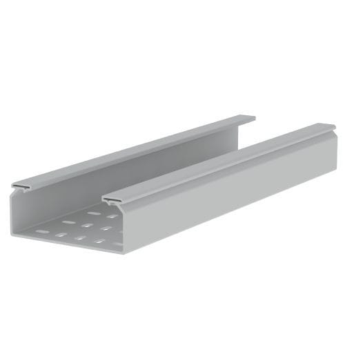 UNEX - 66 Kabelrinne gelocht grau RAL7035 60x150 U23X
