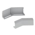 UNEX - 66 Winkelverbinder horizontal grau RAL7035 60 U23X