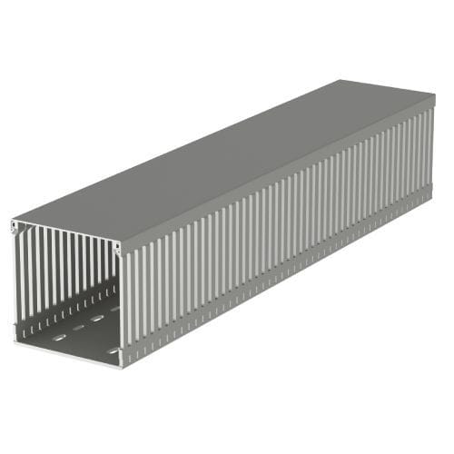 UNEX - 77 Verdrahtungskanal grau RAL7030 100x100 U23X
