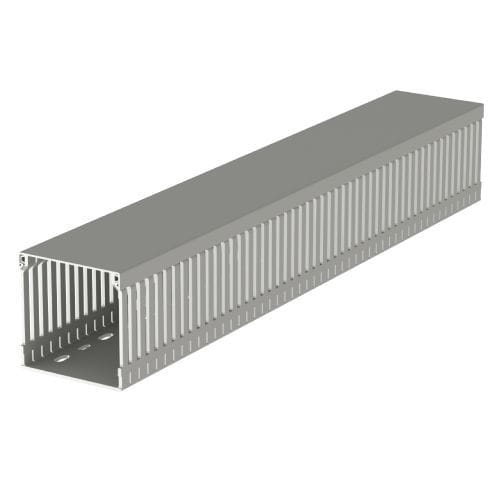 UNEX - 77 Verdrahtungskanal grau RAL7030 80x80 U23X
