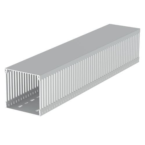 UNEX - 88 Verdrahtungskanal halogenfrei grau RAL7035 100x100 U43X