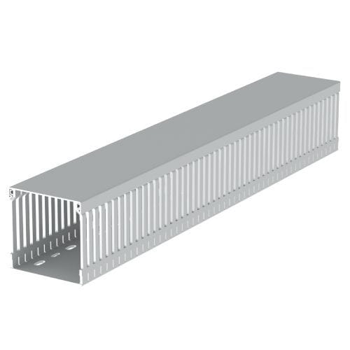 UNEX - 88 Verdrahtungskanal halogenfrei grau RAL7035 80x80 U43X