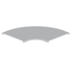 UNEX - 66 Abdeckung Bogen 90° grau RAL7035 400 U23X
