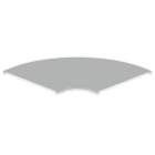 UNEX - 66 Abdeckung Bogen 90° grau RAL7035 600 U23X