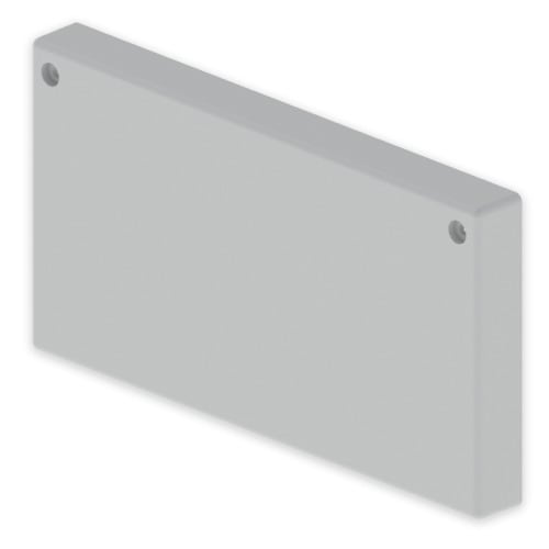 UNEX - 66 Endstück grau RAL7035 100x200 U23X