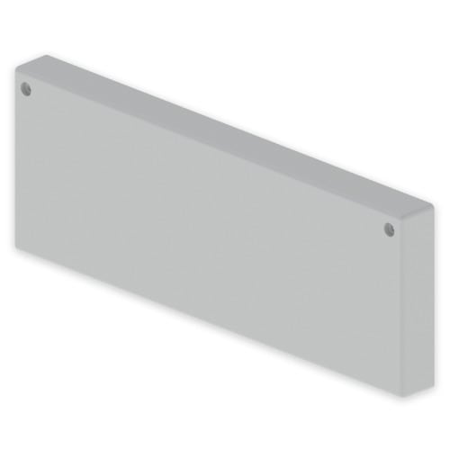 UNEX - 66 Endstück grau RAL7035 100x300 U23X