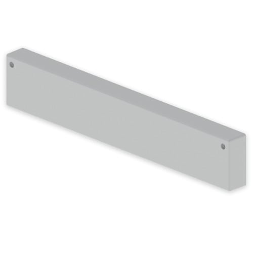 UNEX - 66 Endstück grau RAL7035 60x400 U23X