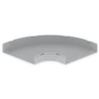 UNEX - 66 Flachbogen 90° grau RAL7035 100X500 U23X