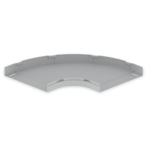 UNEX - 66 Flachbogen 90° grau RAL7035 60X400 U23X