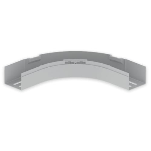 UNEX - 66 Flachbogen 90° grau RAL7035 60x75 U23X
