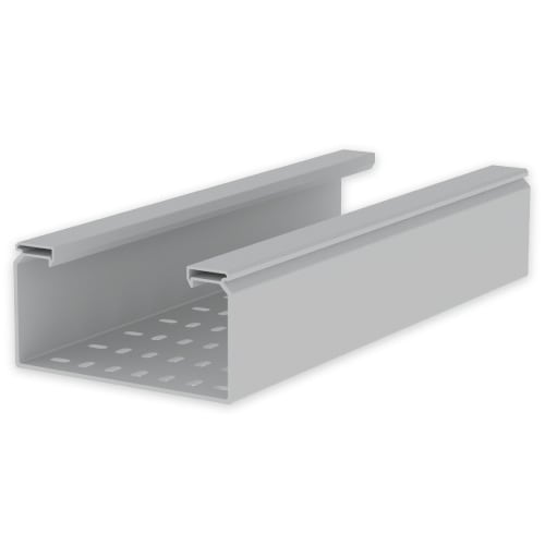 UNEX - 66 Kabelrinne gelocht grau RAL7035 100x200 U23X