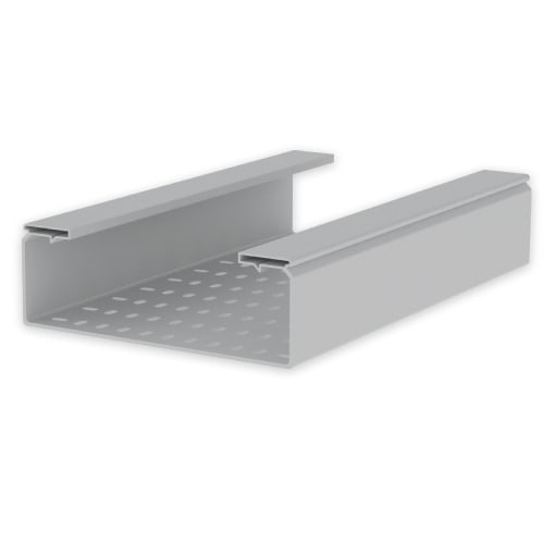 UNEX - 66 Kabelrinne gelocht grau RAL7035 100x300 U23X