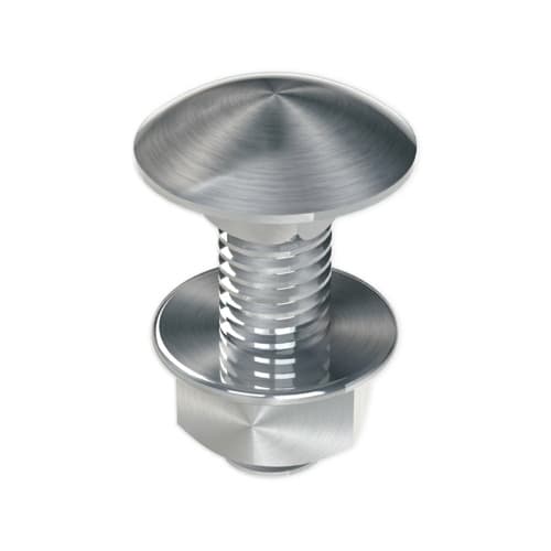 UNEX - 66 Schraube DIN 603 mit Muttern M8x25 V4A