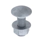 UNEX - 66 Schraube DIN 603 mit Muttern M8X25 Verzinkung Klasse 6