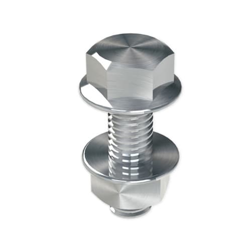 UNEX - 66 Schraube DIN 6921 mit Muttern M8x25 V4A