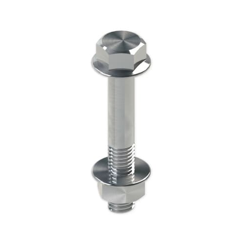 UNEX - 66 Schraube DIN 6921 mit Muttern M8x50 V4A