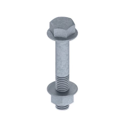UNEX - 66 Schraube DIN 6921 mit Muttern M8x50 Verzinkung Klasse 6