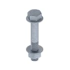 UNEX - 66 Schraube DIN 6921 mit Muttern M8x50 Verzinkung Klasse 6