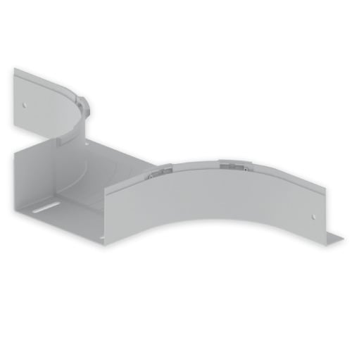 UNEX - 66 T-Abzweiger grau RAL7035 100x200 U23X