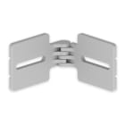 UNEX - 67 Horizontales Gelenkstück grau RAL7035 85 U23X