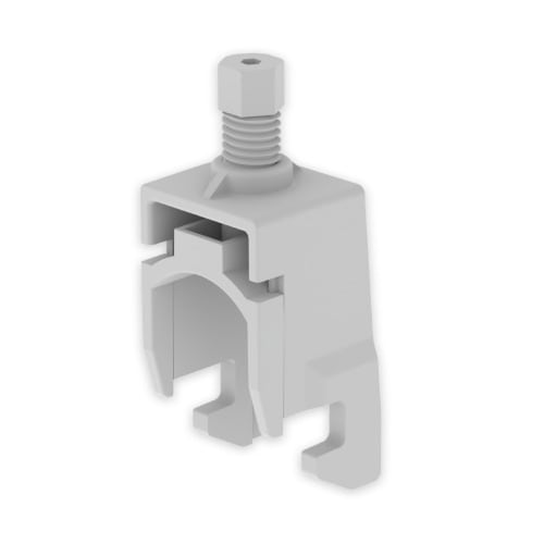 UNEX - 67 Kabelschelle halogenfrei grau RAL7038 Ø16-22 U48X