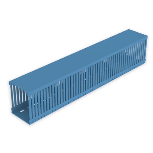 UNEX - 77 Verdrahtungskanal blau RAL5012 100x80 U23X