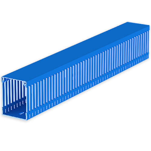 UNEX - 77 Verdrahtungskanal blau RAL5012 80x60 U23X