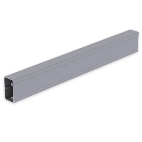 UNEX - 93 Brüstungskanal 1 Abdeckung aluminium RAL9006 70x130 U23X