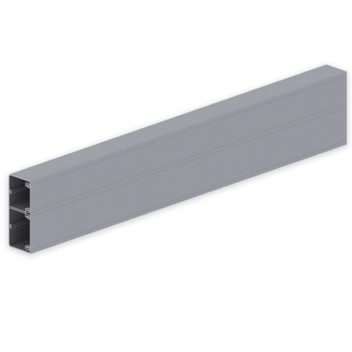 UNEX - 93 Brüstungskanal 2 Abdeckungen aluminium RAL9006 70x170 U23X
