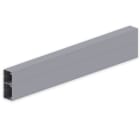 UNEX - 93 Brüstungskanal 2 Abdeckungen aluminium RAL9006 70x170 U23X