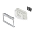 UNEX - 93 DIN-Einbausatz aluminium RAL9006 80 U24X