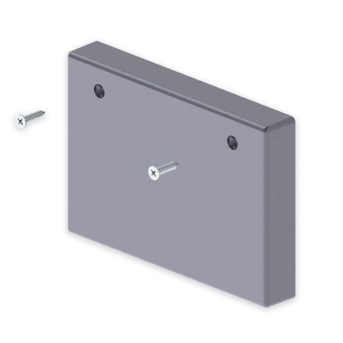 UNEX - 93 Endstück aluminium RAL9006 70x100 U24X