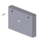 UNEX - 93 Endstück aluminium RAL9006 70x100 U24X