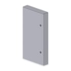 UNEX - 93 Endstück aluminium RAL9006 70x130 U24X