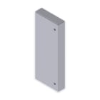 UNEX - 93 Endstück aluminium RAL9006 70x170 U24X