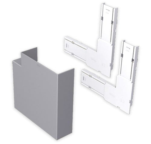 UNEX - 93 Flachwinkel aluminium RAL9006 70x100 U24X