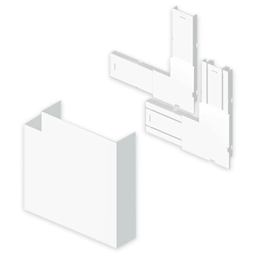 UNEX - 93 Flachwinkel aluminium RAL9006 70x210 U24X
