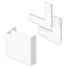 UNEX - 93 Flachwinkel aluminium RAL9006 70x210 U24X