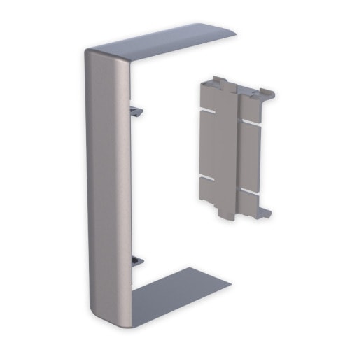 UNEX - 93 Stoßstellenabdeckung aluminium RAL9006 70x130 U24X