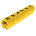 UNEX - 18 Abreißbare Kabelmarkierungen gelb Ø18 Plastifiziertes PVC
