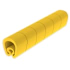 UNEX - 18 Abreißbare Kabelmarkierungen gelb Ø5 Plastifiziertes PVC