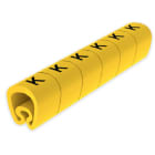 UNEX - 18 Abreißbare Kabelmarkierungen gelb Ø5 Plastifiziertes PVC