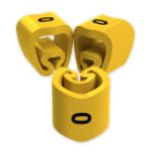 UNEX - 18 Lose Kabelmarkierungen gelb Ø5 Plastifiziertes PVC