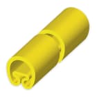 UNEX - 18 Lose Kennzeichnungstülle gelb Ø5x18 Plastifiziertes PVC