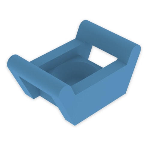UNEX - 26 Schraubbarer Sockel DT blau U62X