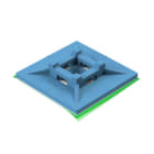UNEX - 26 Selbstkl.Befestigungssockel DT blau 30x30 U62X