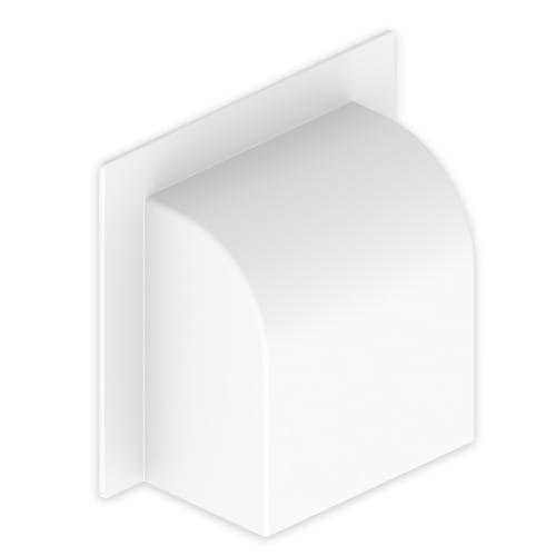 UNEX - 31 Durchführung gebogen (90°) weiß RAL9010 60x100 U24X